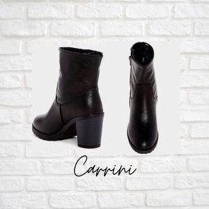 Ribbed Knit Cuff Heeled Boots